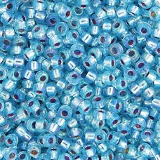 Aqua Silver Lined AB Miyuki 11/0 Seed Beads, 250g, Colour 1018