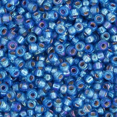 Bulk Bag Sapphire Silver Lined AB Miyuki 11/0 Seed Beads, 250g, Colour 1019