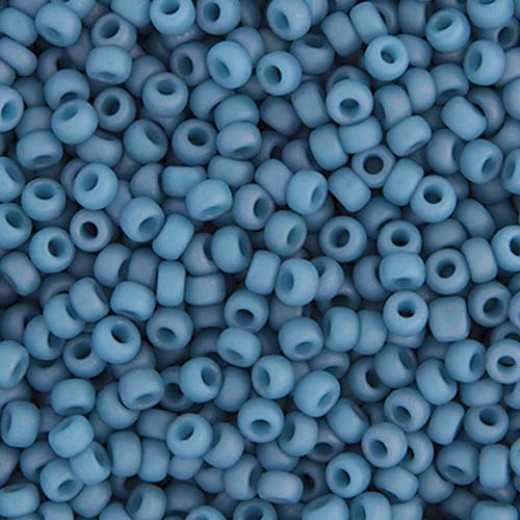 Bulk Bag Light Denim Opaque Matte Luster Miyuki 11/0 Seed Beads, 250g, Colour 2038
