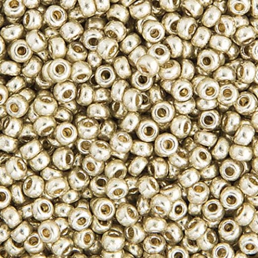 Bulk Bag Duracoat Galvanized Silver Miyuki 11/0 Seed Beads, 250g, Colour 4201