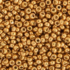 Duracoat Galvanized Yellow Gold Miyuki 11/0 Seed Beads, 250g, Colour 4203