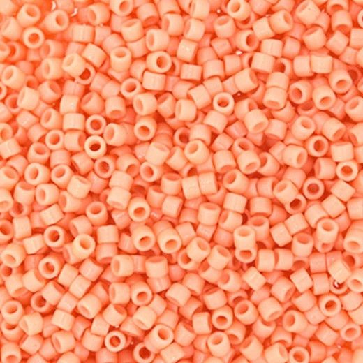 DB2111 Duracoat Opaque Dyed Peach, Size 11/0 Miyuki Delica Beads, 50gm bag