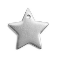 Pewter Star, 1" Blank