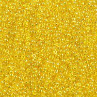 Transparent Yellow Luster, Miyuki 11/0 Seed Beads, Colour 0163, 22g Approx.