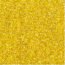 Transparent Yellow Luster, Miyuki 11/0 Seed Beads, Colour 0163, 22g Approx.