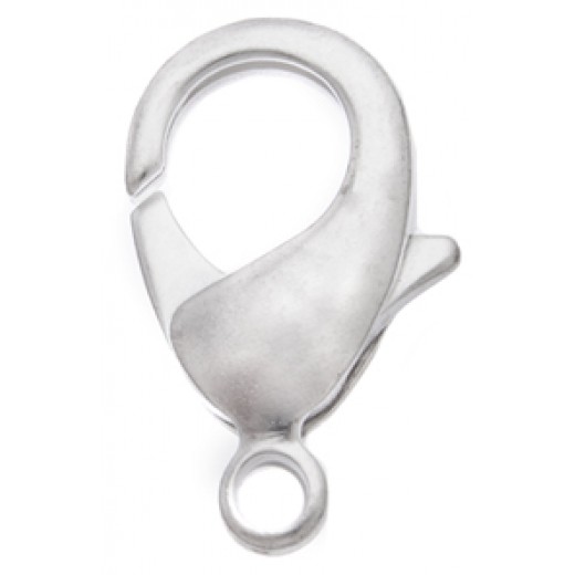 26mm Matte Silver Lobster Clasp, Pack of 2