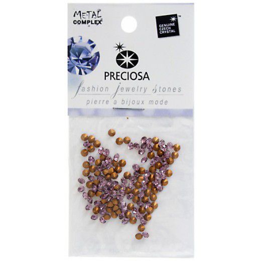 Preciosa Jewellery Stones, 3.2mm Light Amethyst, Pack of 144 
