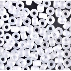 Miyuki Size 6 Seed Beads, Crystal Transparent AB Matte, Colour 0131FR, 20g appro...