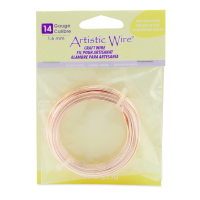 Rose Gold, 10 ft (3.1m) 14 Gauge Copper Wire