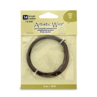 Brown, 10 ft (3.1m) 14ga Copper Wire