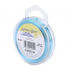 Turquoise, 15yd ( 13.72m), 20 Gauge Copper Wire, AWS-20S-16-15yd