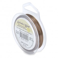 Beadalon 26 Gauge Artistic Wire, Antique Brass,, 30 Yards. AWS-26-24-30YD