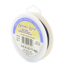 Hematite Silver Plated 26ga Artistic Wire, 315ft (96m)