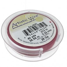 Salmon colour 28 gauge copper wire, 36.58m reel