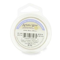White  28ga copper wire, 36.5m reel