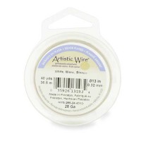 White  28ga Artistic Wire, 40YD (36.5m)