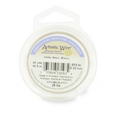 White  28ga copper wire, 36.5m reel