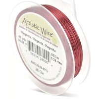 Magenta colour 28 gauge copper wire, 36.58m reel