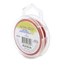 Red 28ga copper wire, 36.5m reel