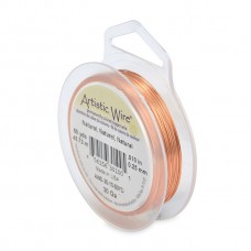 Beadalon 30 Gauge Artistic Wire, Bare Copper AWS-30-BC-50yd 