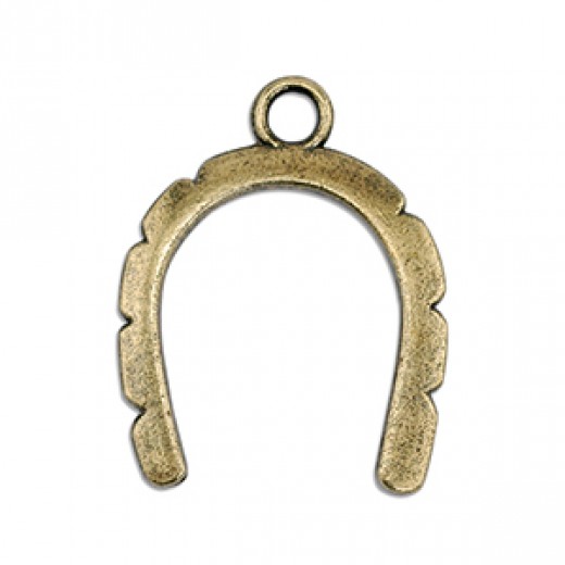 Artistic Wire Wrapper, Curved, Antique Brass, 6 pc A300R-022