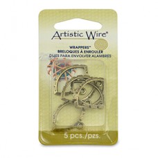 Artistic Wire Wrapper, Navette, Antique Brass, 5 pc A300R-042