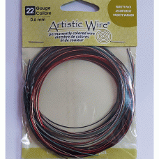 Artistic Wire Variety Pack, 0.6mm, 22 Gauge Copper Wire, AWP-VP-100-22