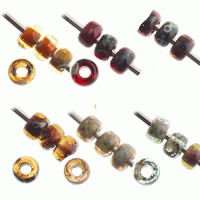 Miyuki Size 11/0 Picasso finish seed beads, selection 1 bundle 