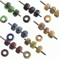 Miyuki Size 11/0 Picasso finish seed beads, selection 2 bundle