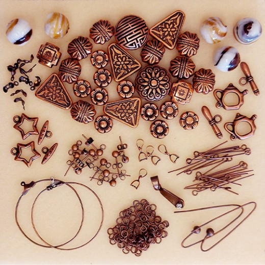 Copper Beads and Findings Bumper Bundle