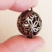 One Off Wonders - Heavy Weight Hollow Flower Bead Connectors with 2 Loops, Antique Gold, pack of 5