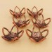 One Off Wonder Antique Copper Large Flower Bead Frames, 27mm, Pack of 6