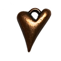 Heart Charm, Antique copper Colour, 18 x 24mm Heart Charm, Antique copper Colour, 18 x 24mm