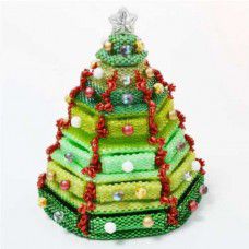 Christmas Tree Beaded Box - bead component kit