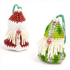 Christmas Gnome beaded box tree decoration - bead component kit - choice of thre...