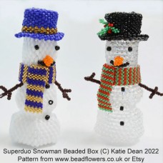 Beaded Snowman - bead component kit