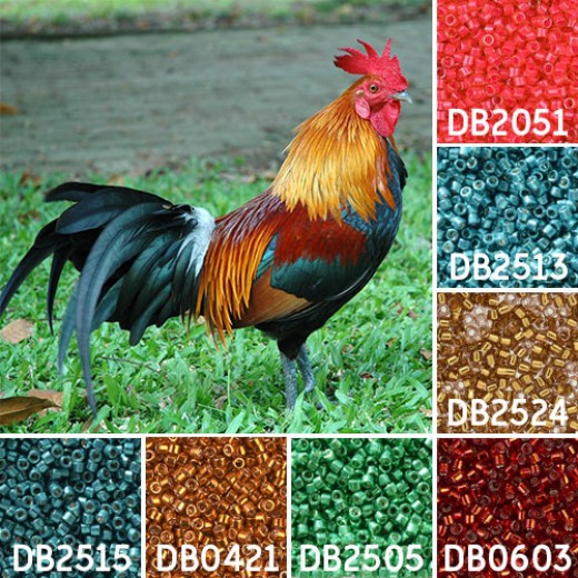 Chicken colour inspiration Miyuki Delica bead collection - Miyuki 11/0 Delica Beads