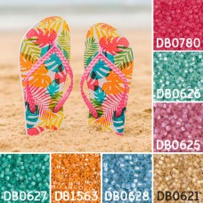 Flip Flops colour inspiration Miyuki Delica bead collection
