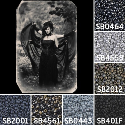 Gothic colour inspiration Miyuki seed bead collection - Miyuki 11/0 Seed Beads