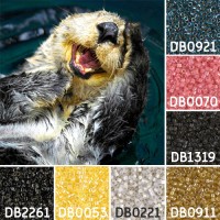 Otter colour inspiration Miyuki Delica bead collection - Miyuki 11/0 Delica Beads