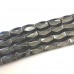 Magnetised Faceted Tube Beads, Hematite Style, approx. 50pcs