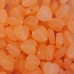 8mm Acrylic Matte Heart Beads, Orange-Peach, Pack of 100