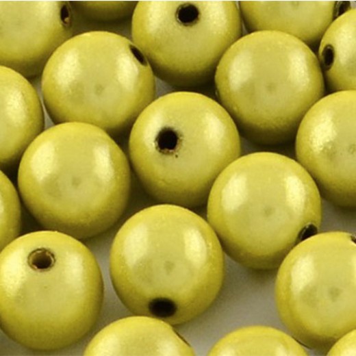 4mm Chartreuse Miracle Beads, Pack of 50