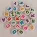 7mm Individual Alphabet Capital Letter Beads, A-Z, 5p each