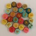 7mm Individual Alphabet Capital Letter Beads, A-Z, 5p each