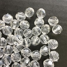 Facetted Beads, Crystal, 10mm, Pack of 50