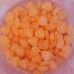 8mm Acrylic Matte Heart Beads, Orange-Peach, Pack of 20