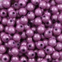 4mm Lilac Miracle Beads, Pack of 20