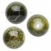 Acrylic Veined Beads, Khaki Round, 18mm, Pack of 10