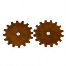 Kabela Solid Gear Wheel, Antique Brass, 20mm, Pack of 2